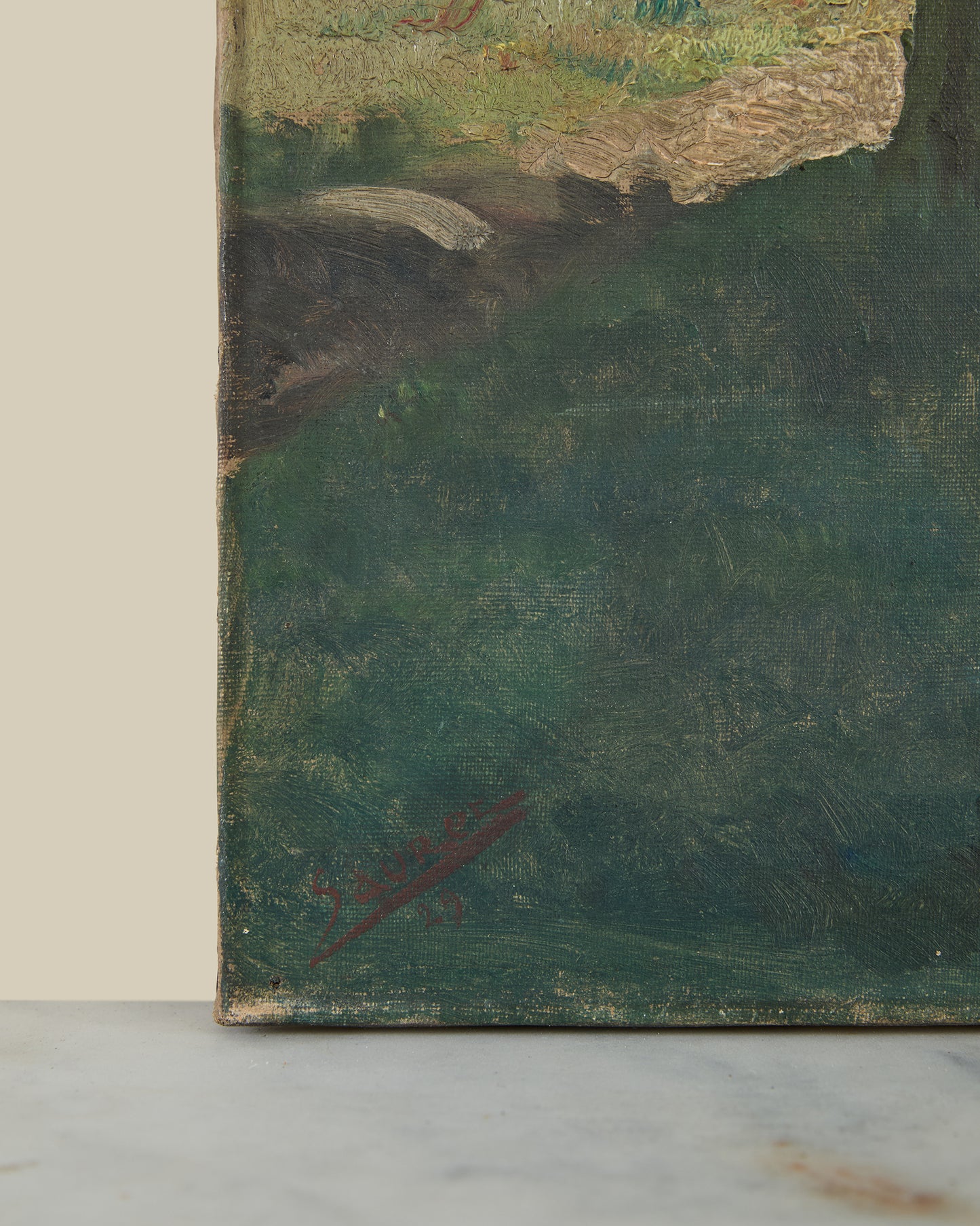 Landscape oil on canvas signed