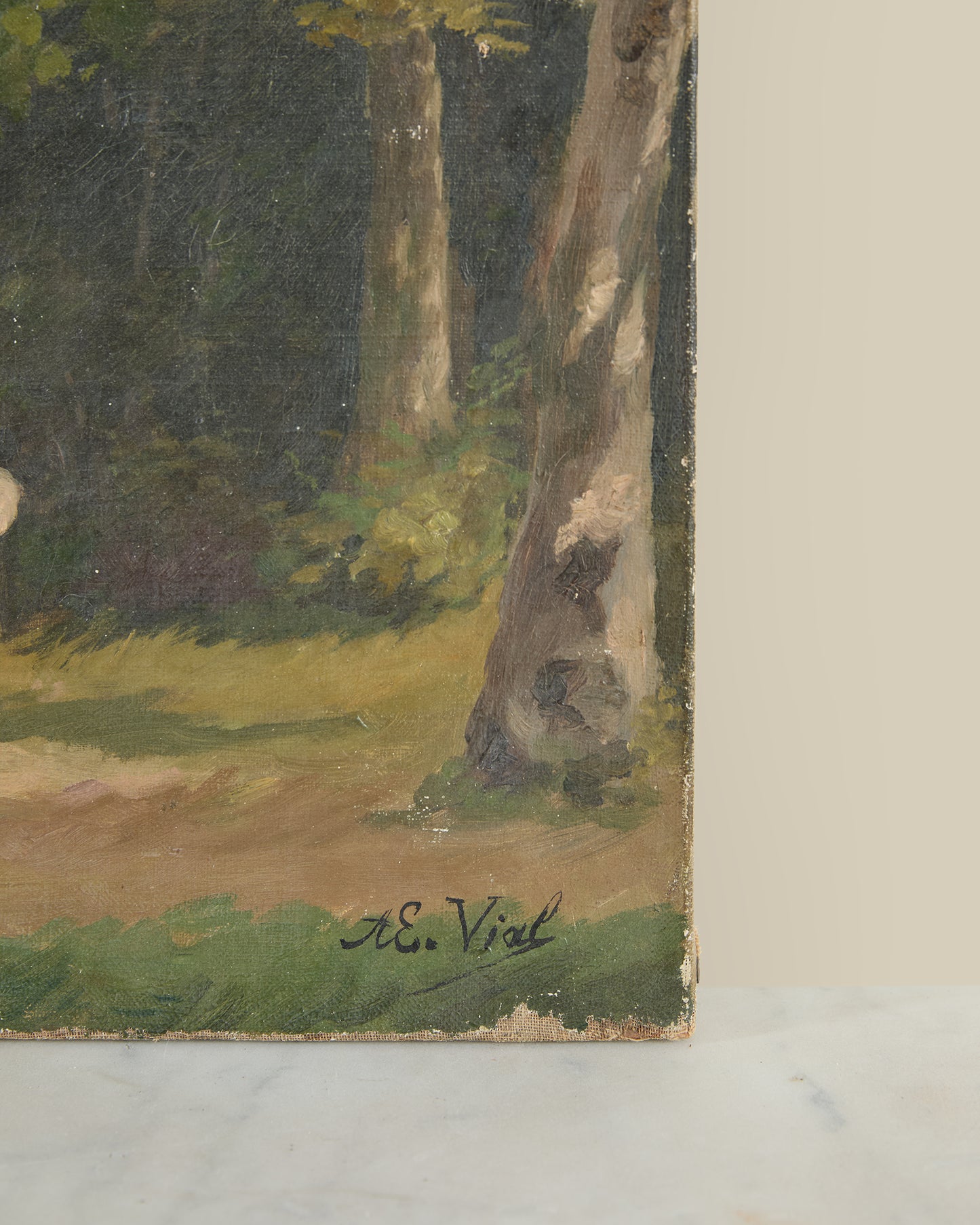 Well in the forest signed