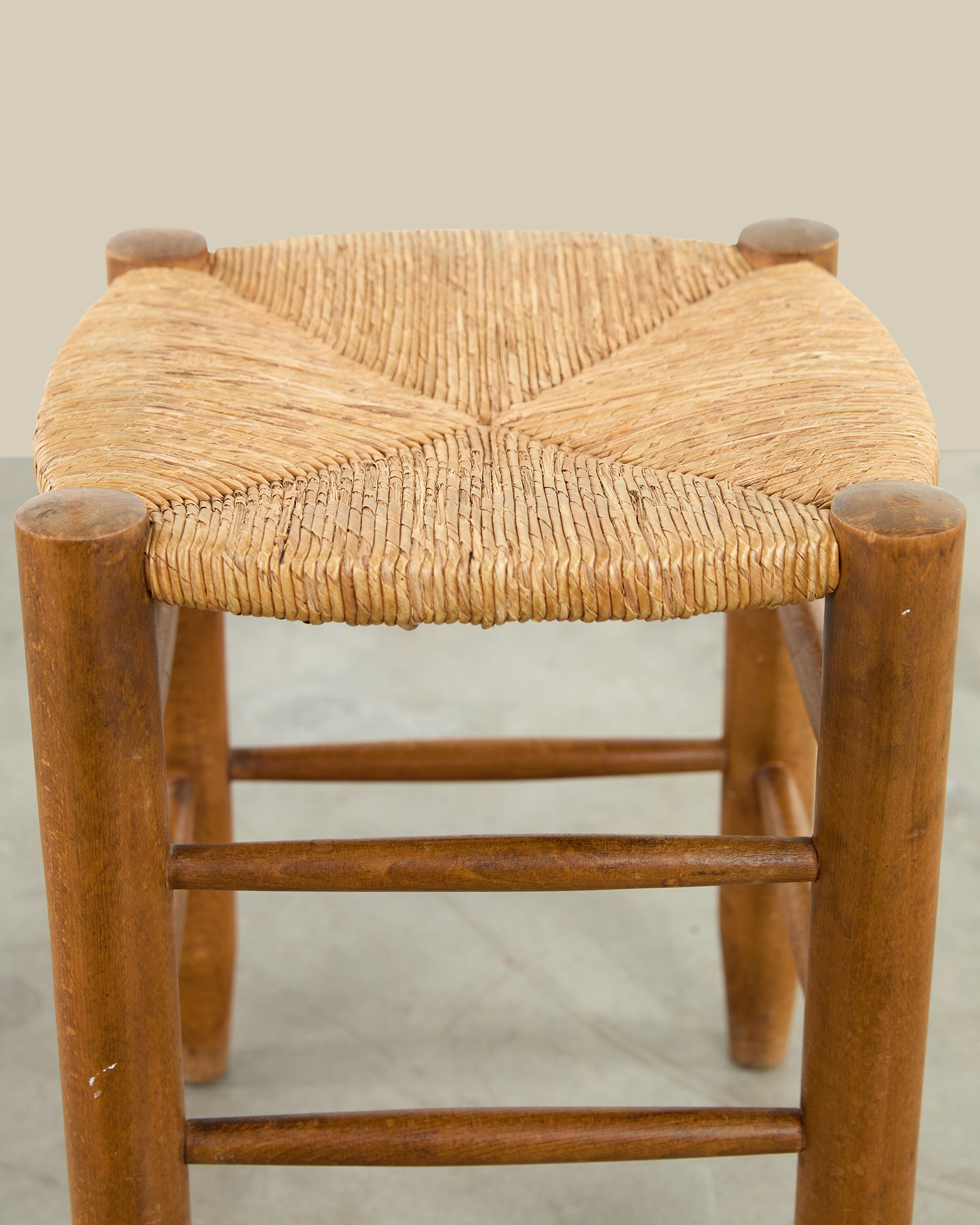 Rush top stool