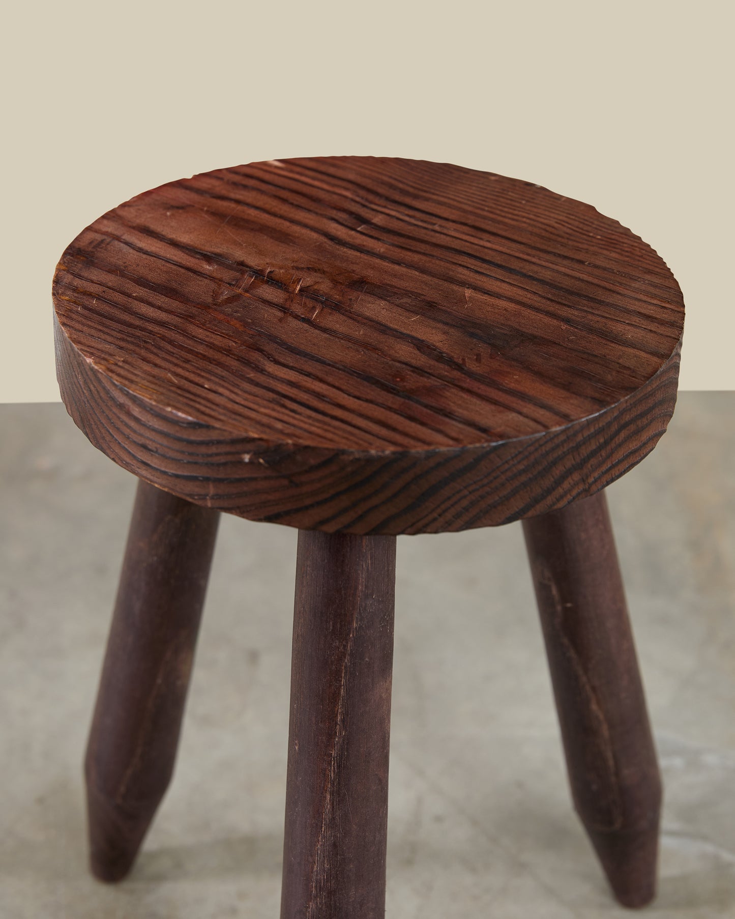 Dark walnut stool