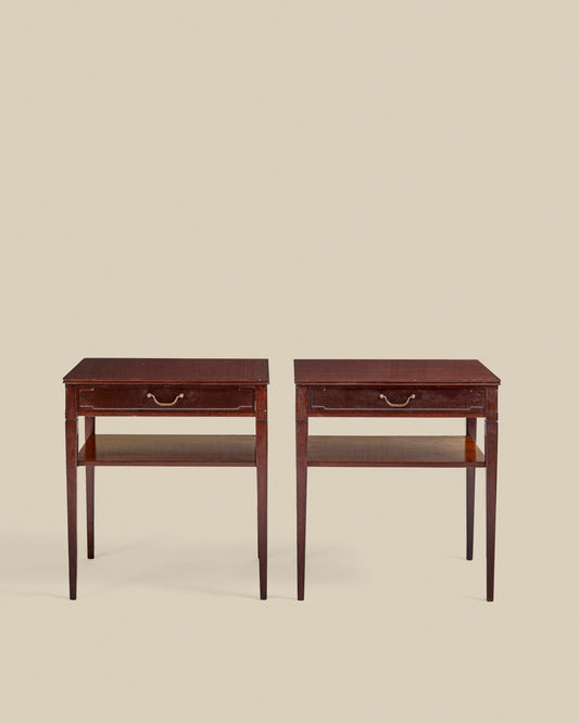 Pair of vintage Danish side tables