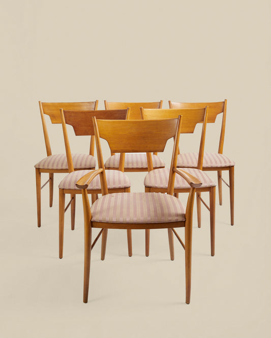 Set of 6 Paul Mcobb dining chairs