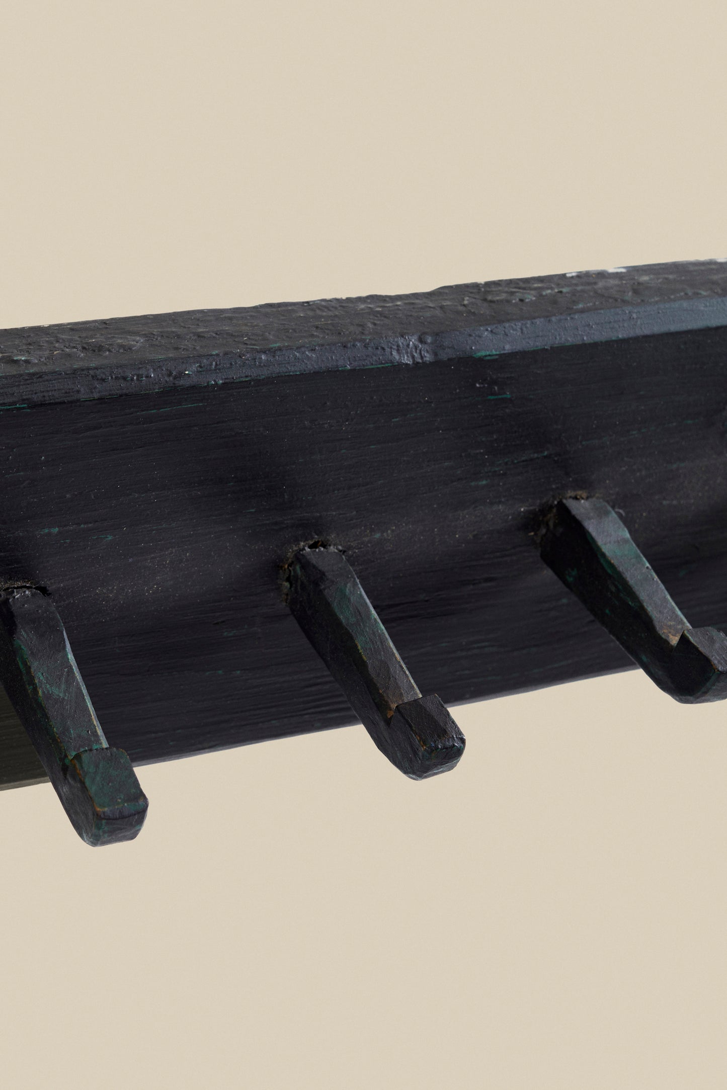 19 century 15 peg coat rack