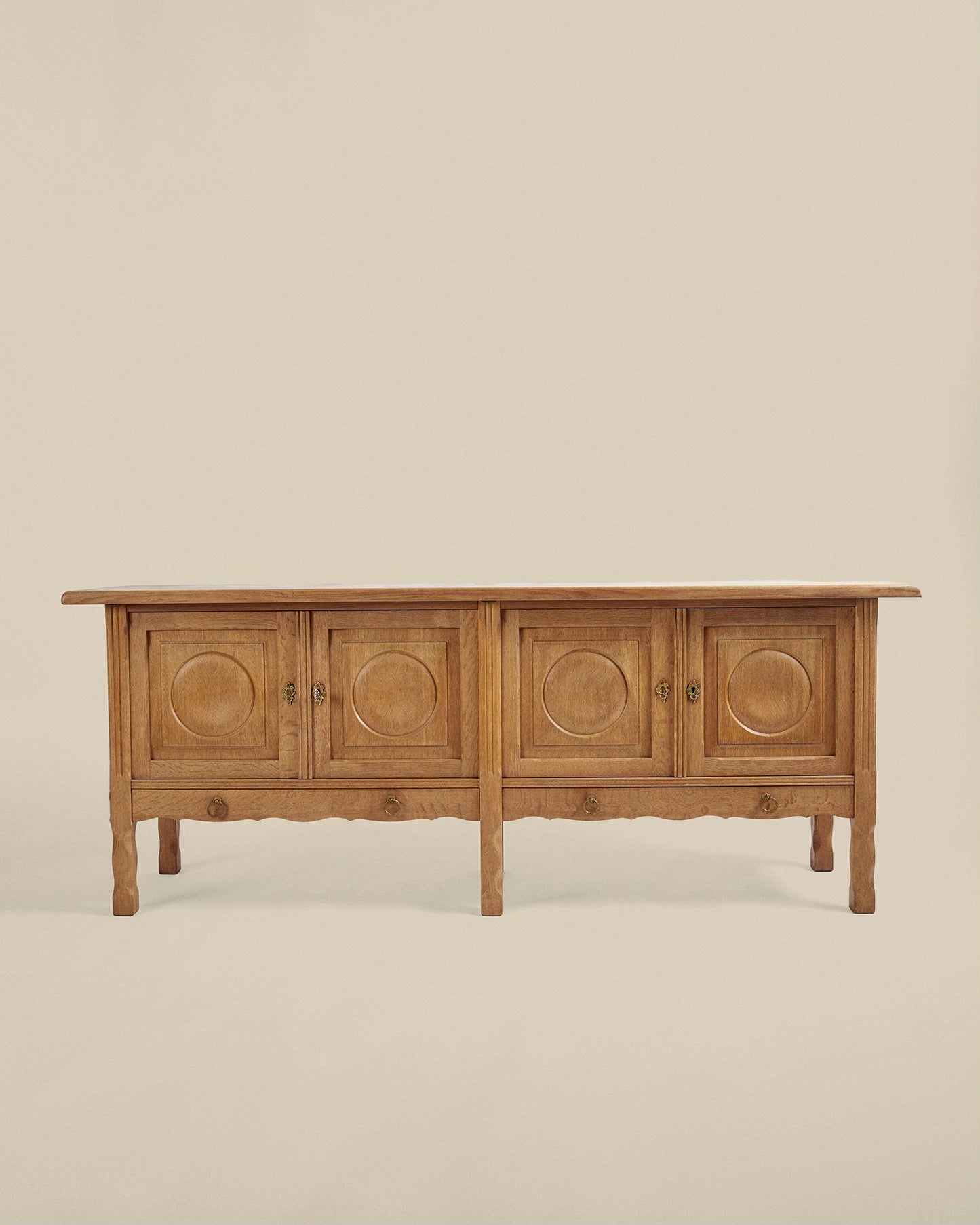 Danish circle engraved sideboard