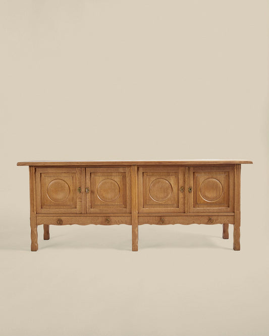 Danish circle engraved sideboard