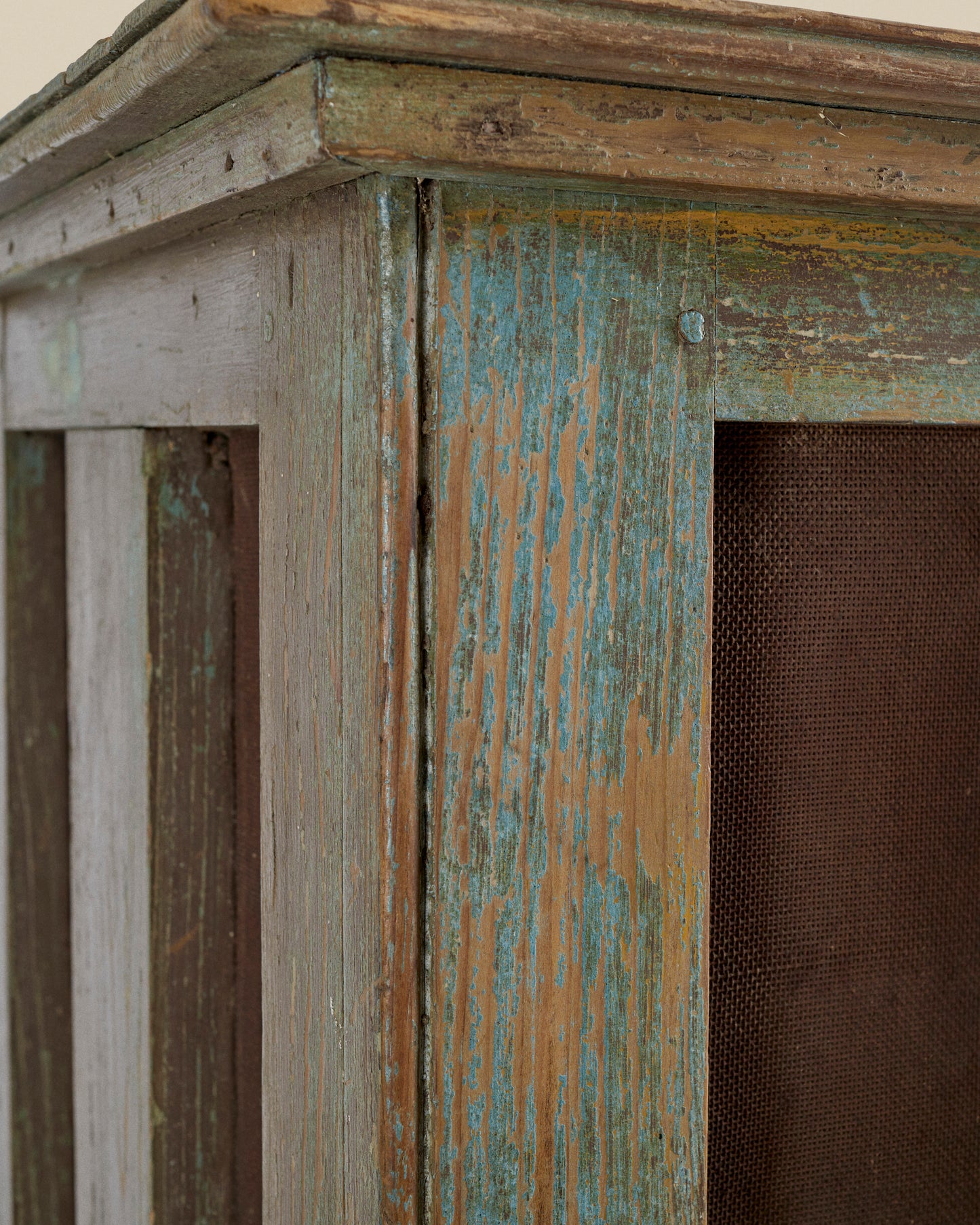 Painted blue cupboard