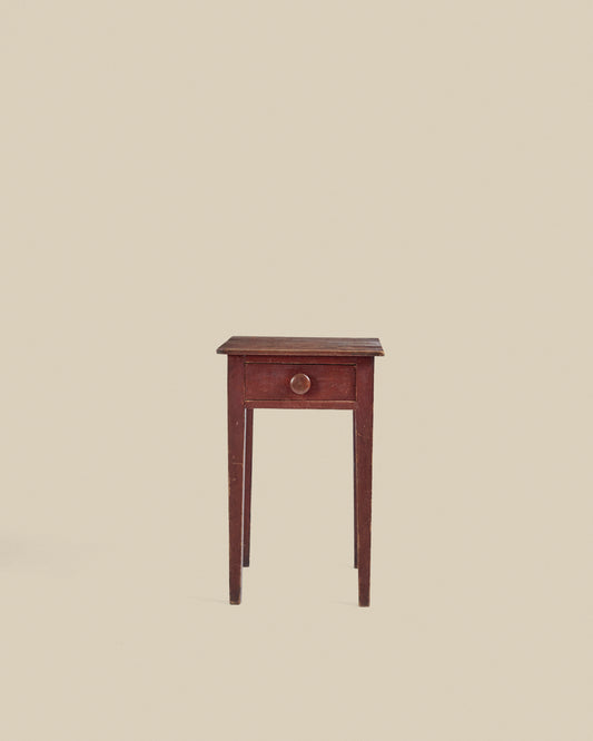 Early red end table