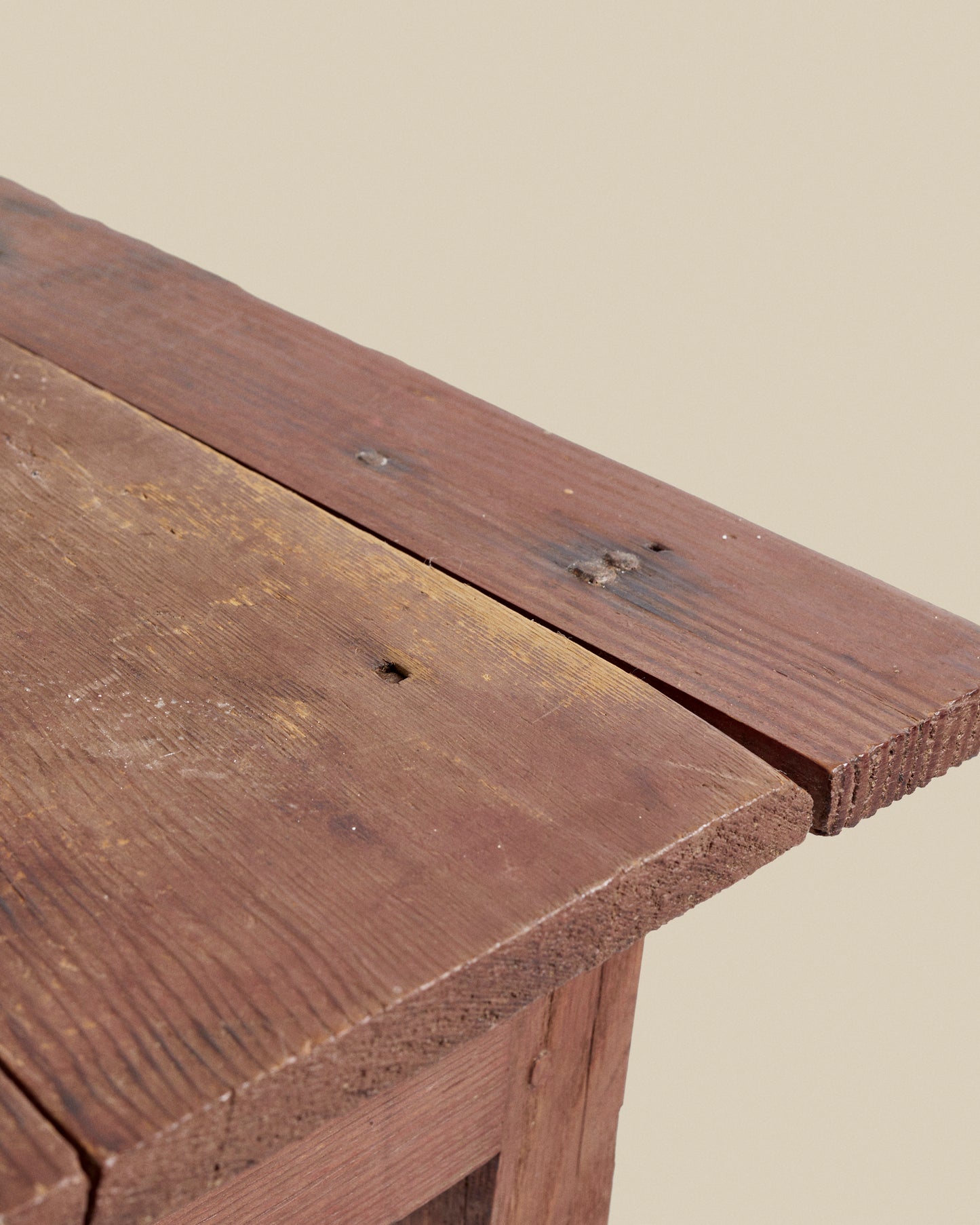 Yellow pine side table