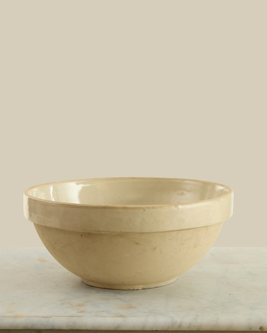 Large stoneware dough bowl