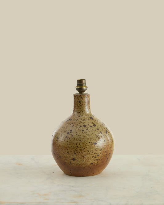 Speckled ceramic lamp (no shade)