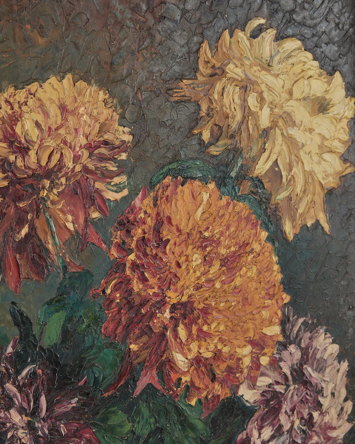 Two sided oil on wood signed