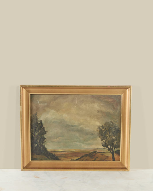 Landscape with guilded frame