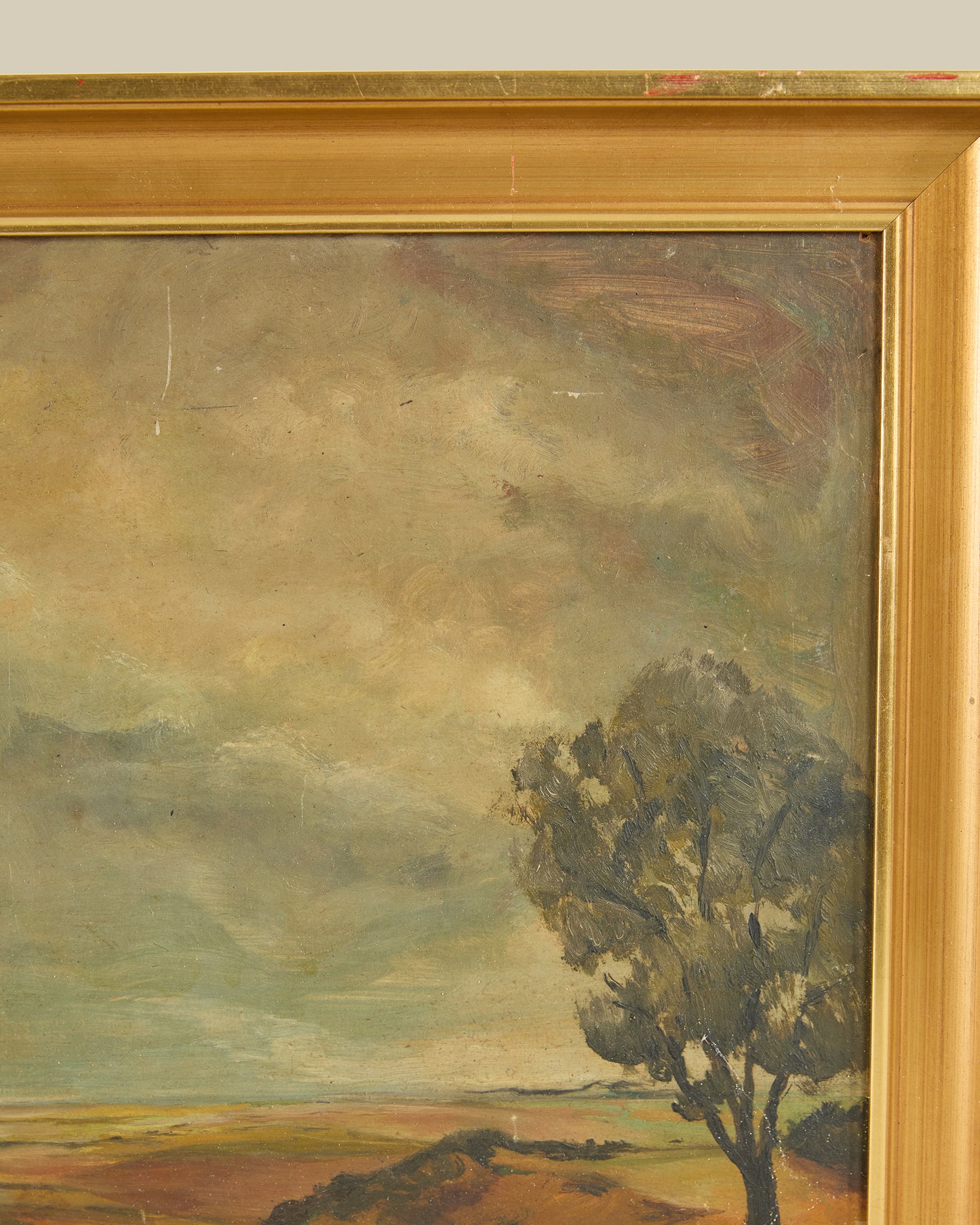 Landscape with guilded frame