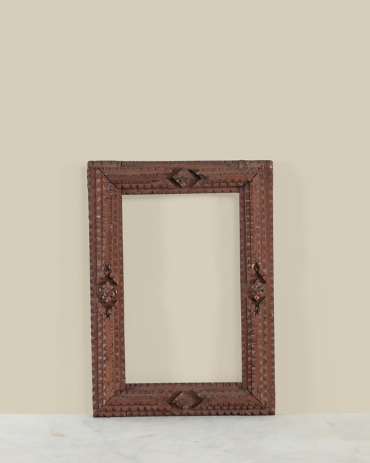 Tramp art frame