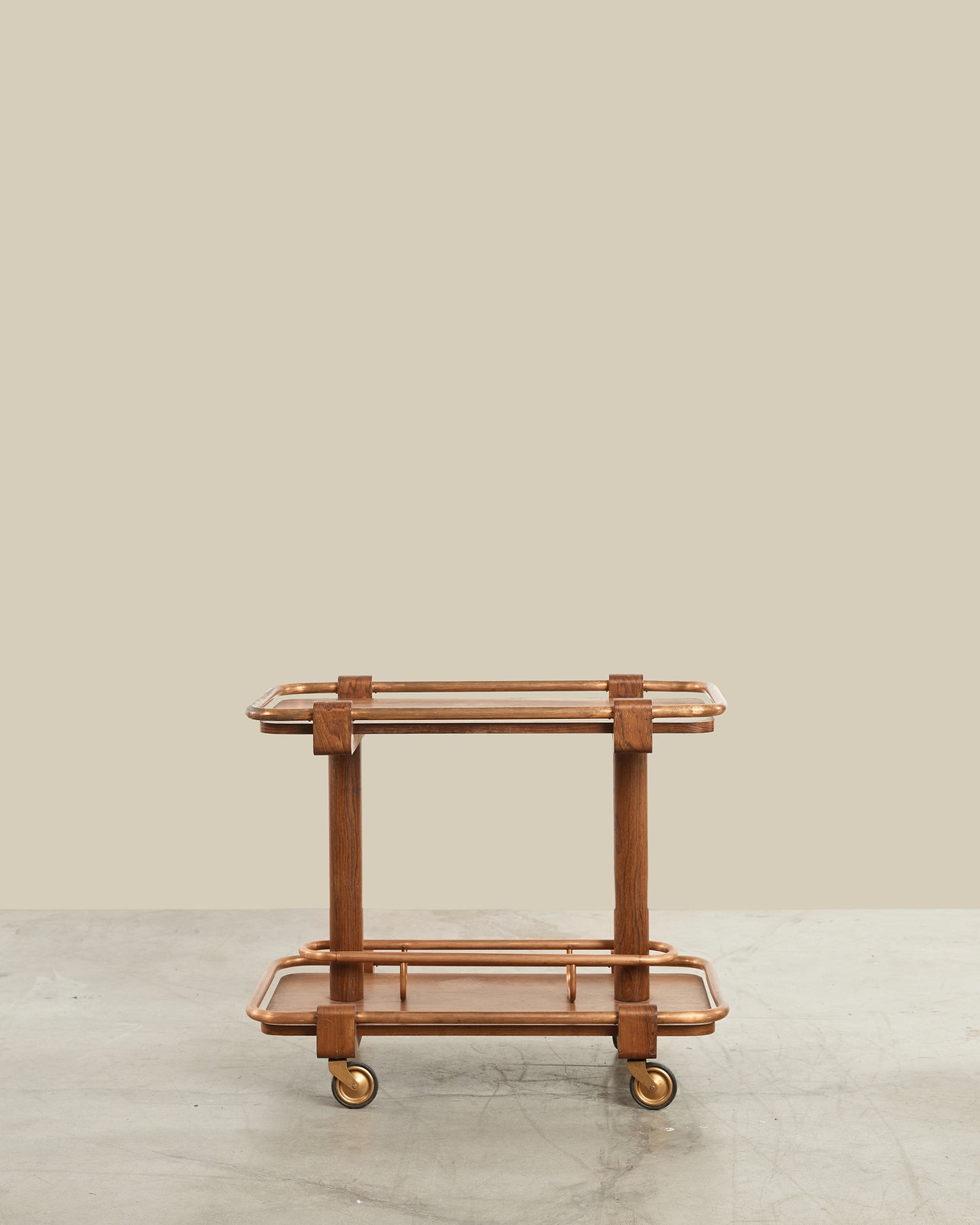 Wood + copper bart cart