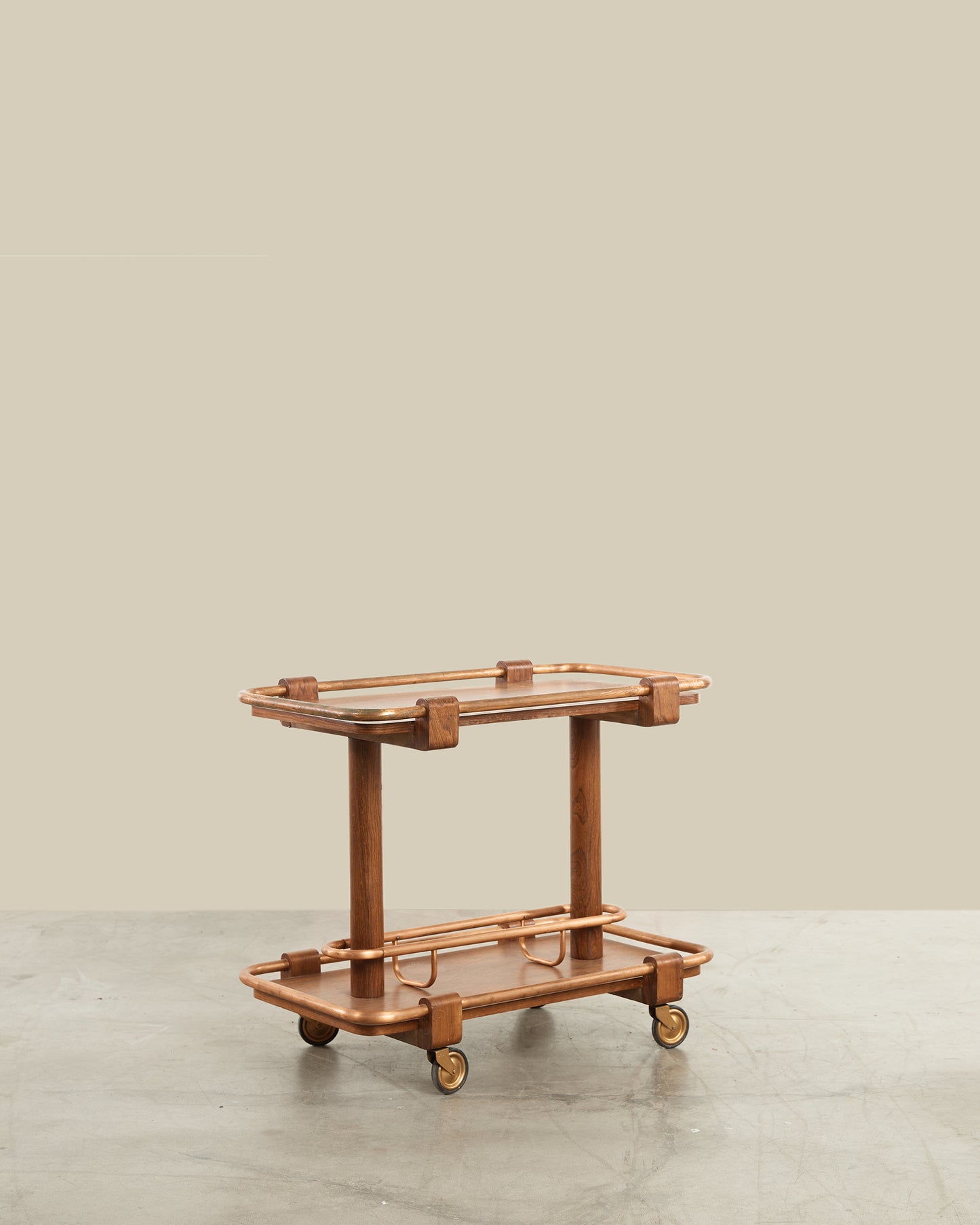 Wood + copper bart cart