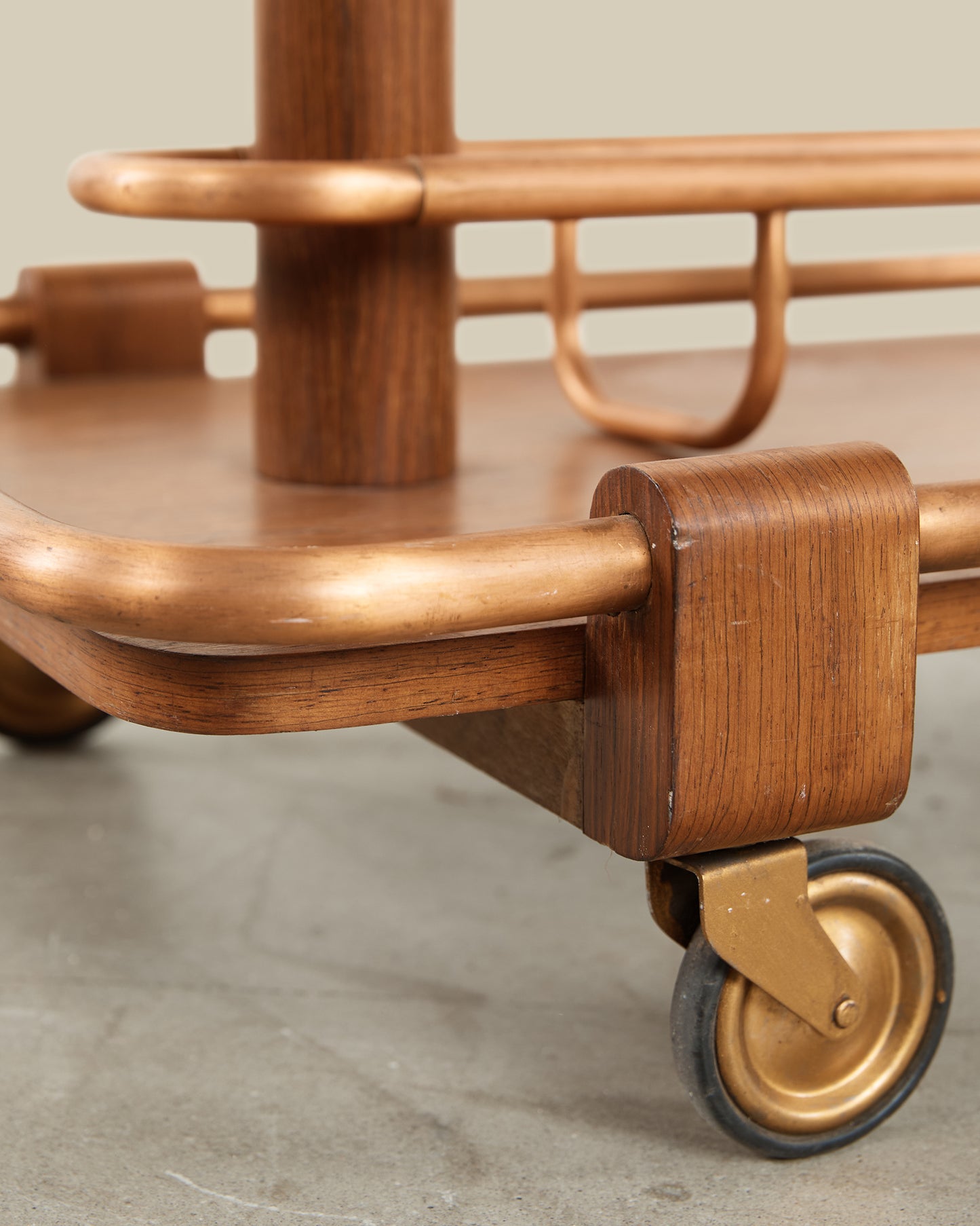 Wood + copper bart cart