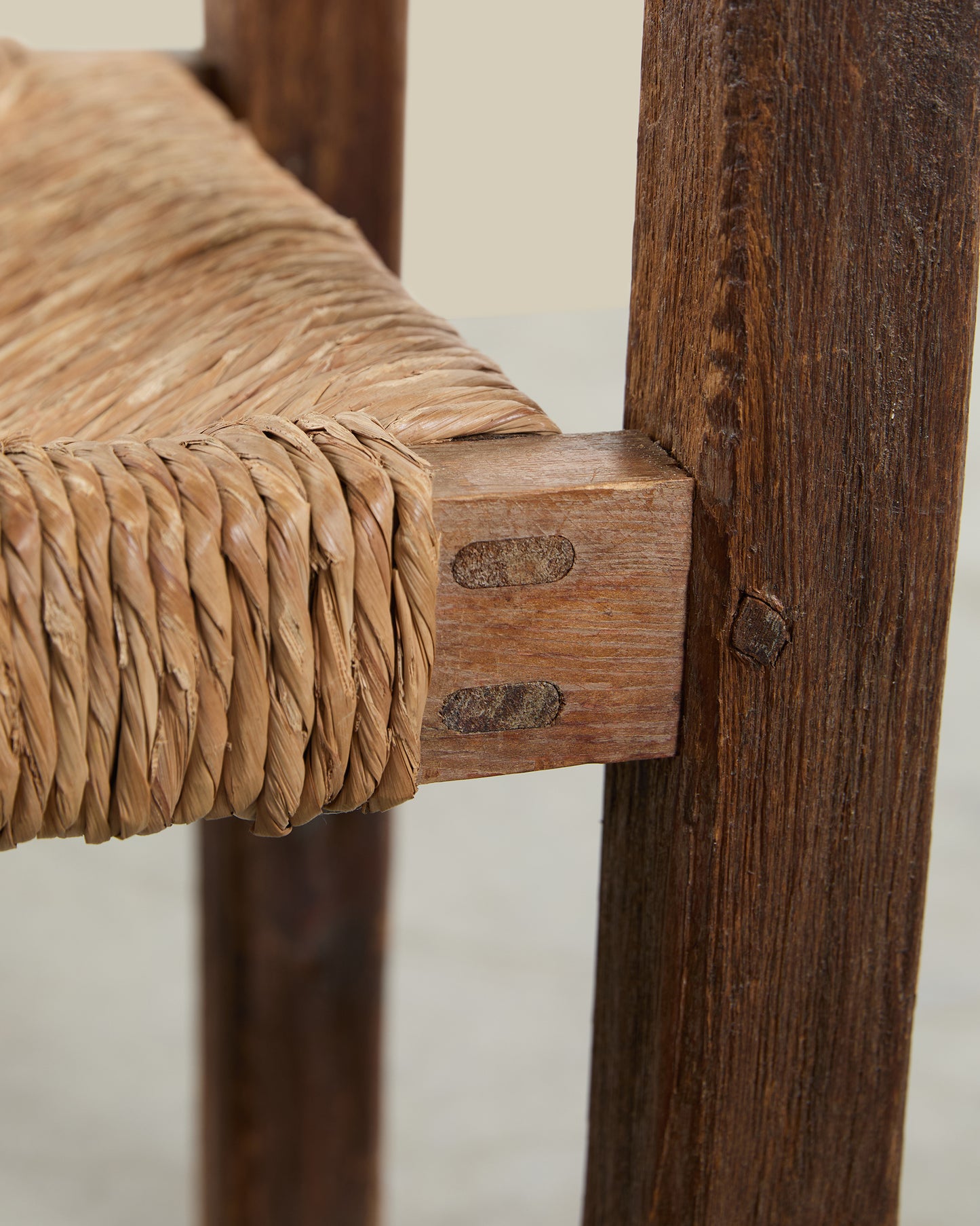 Set of 4 Spanish brutalist dining chairs