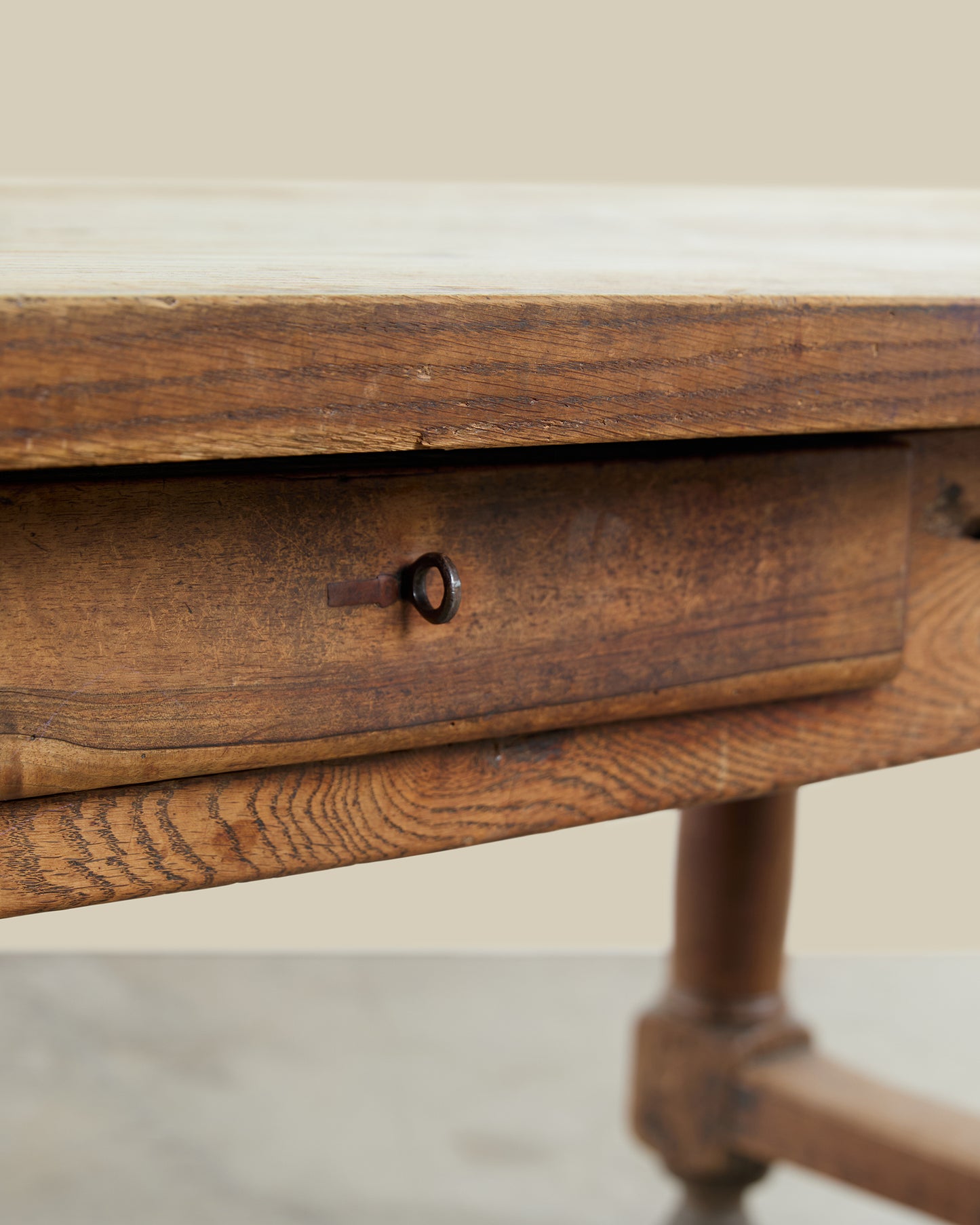 French 19th Century Oak Farmhouse Table with Extensions