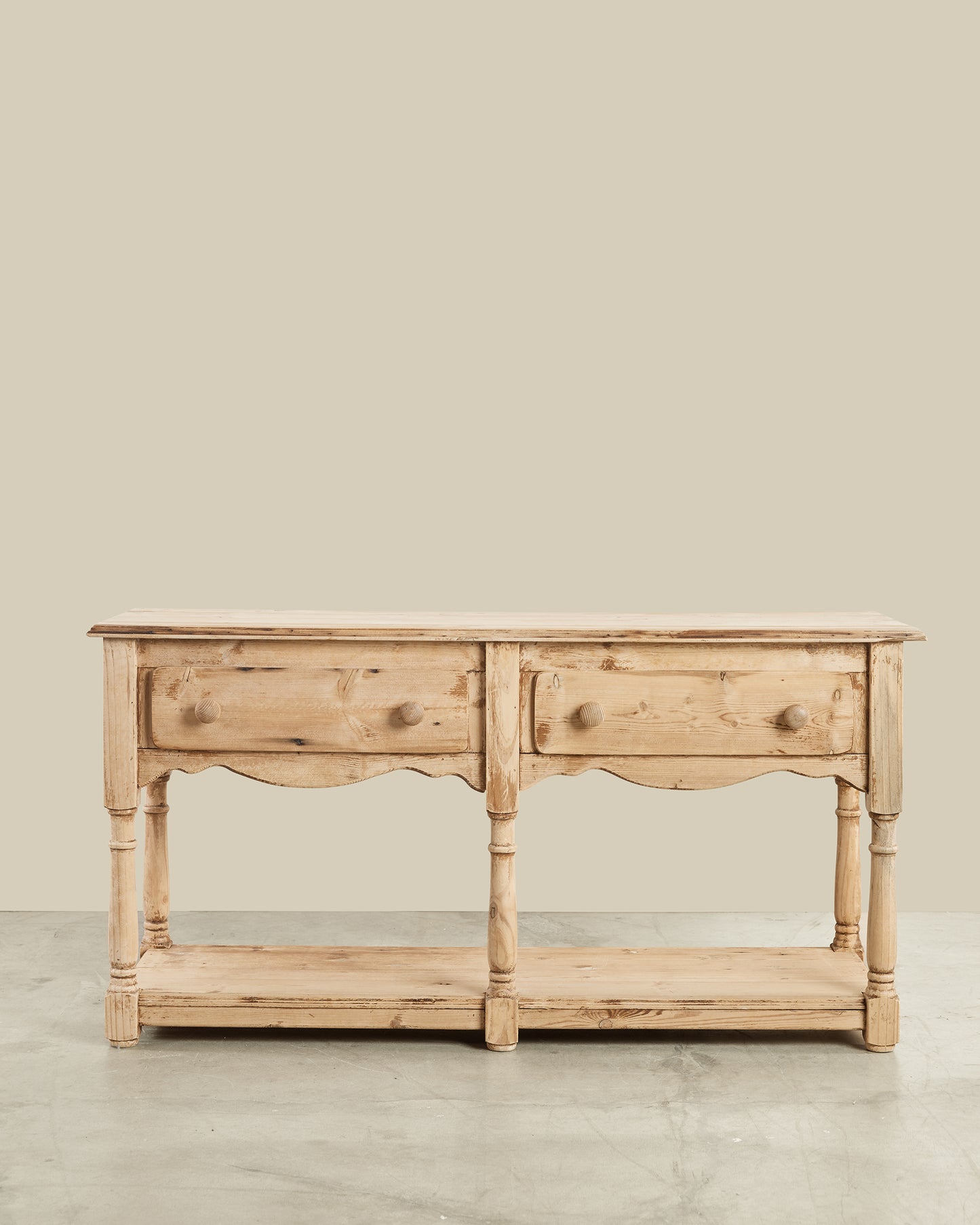 19th c. 2 drawer sideboard