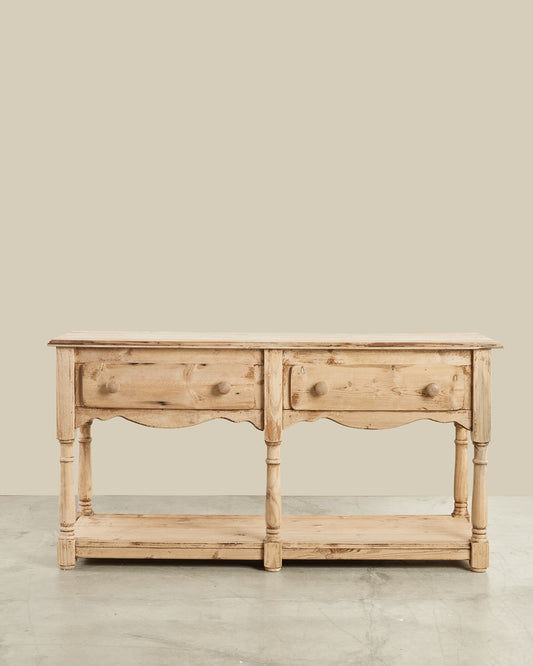 19th c. 2 drawer sideboard