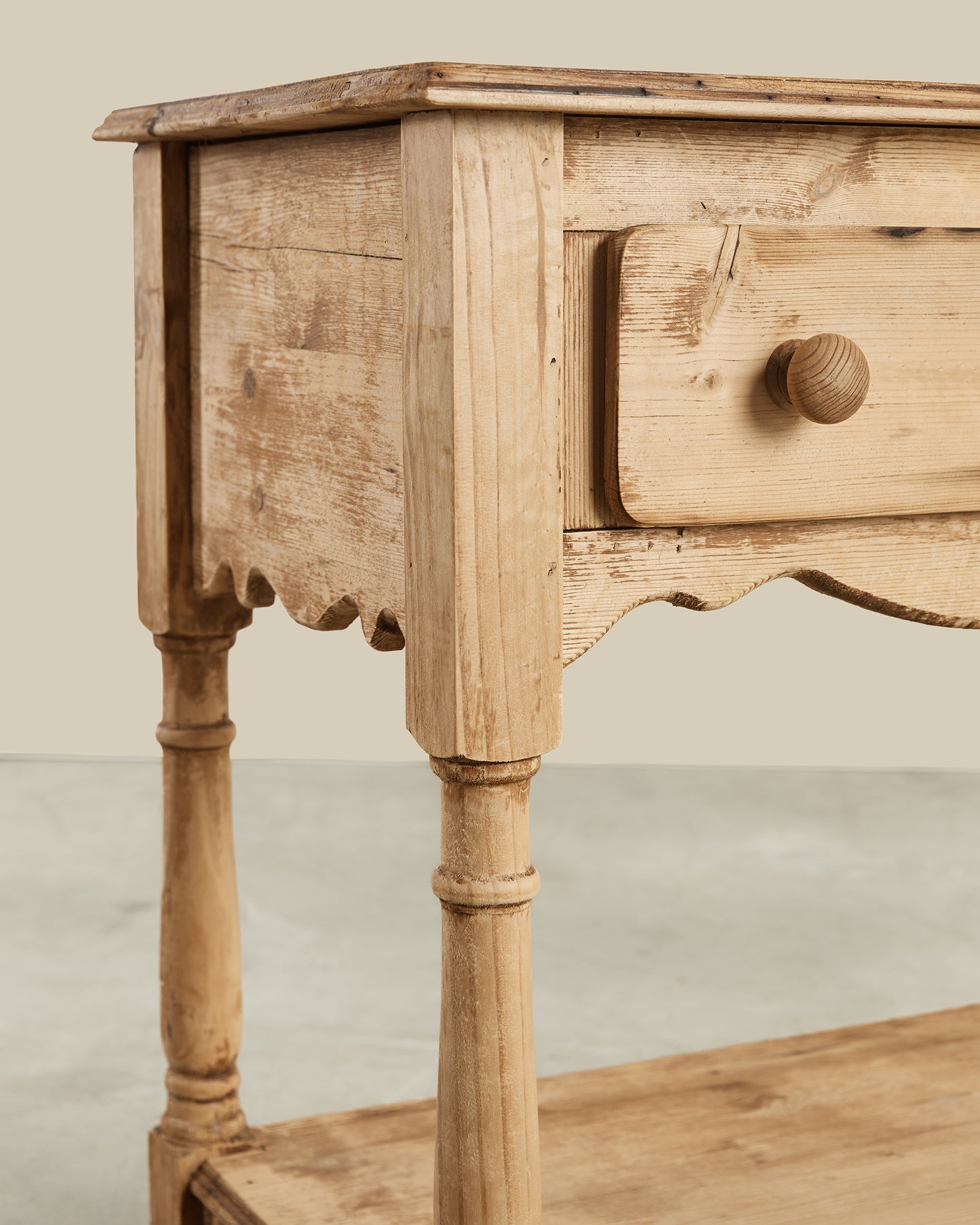 19th c. 2 drawer sideboard