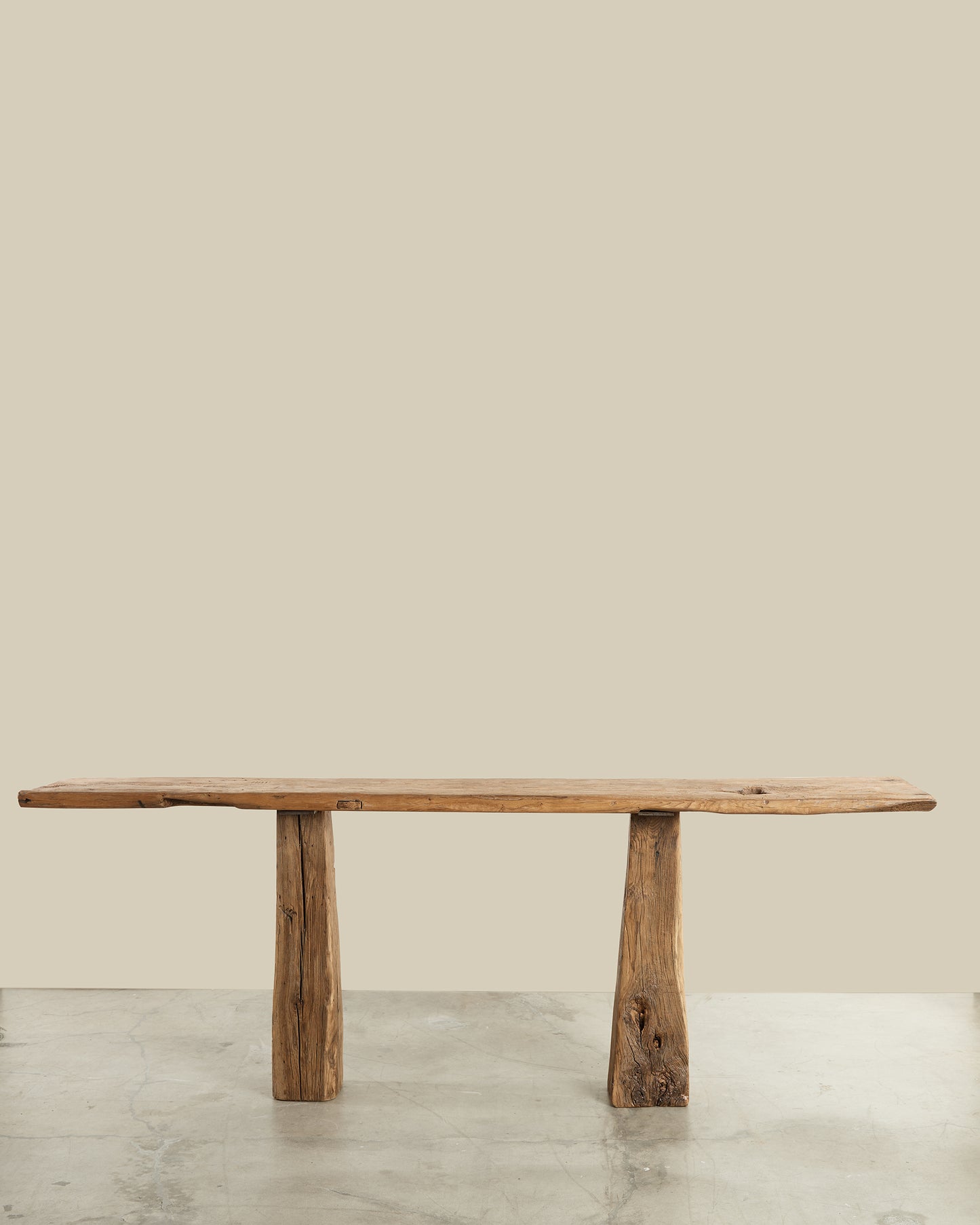 Natural edge console