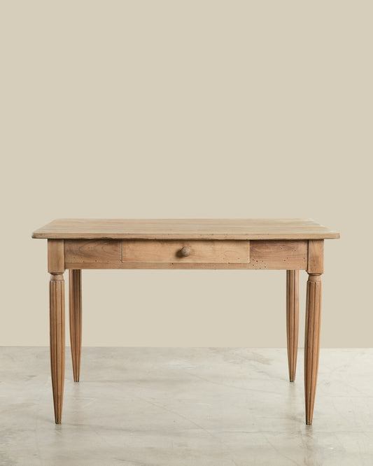 French fluted leg desk