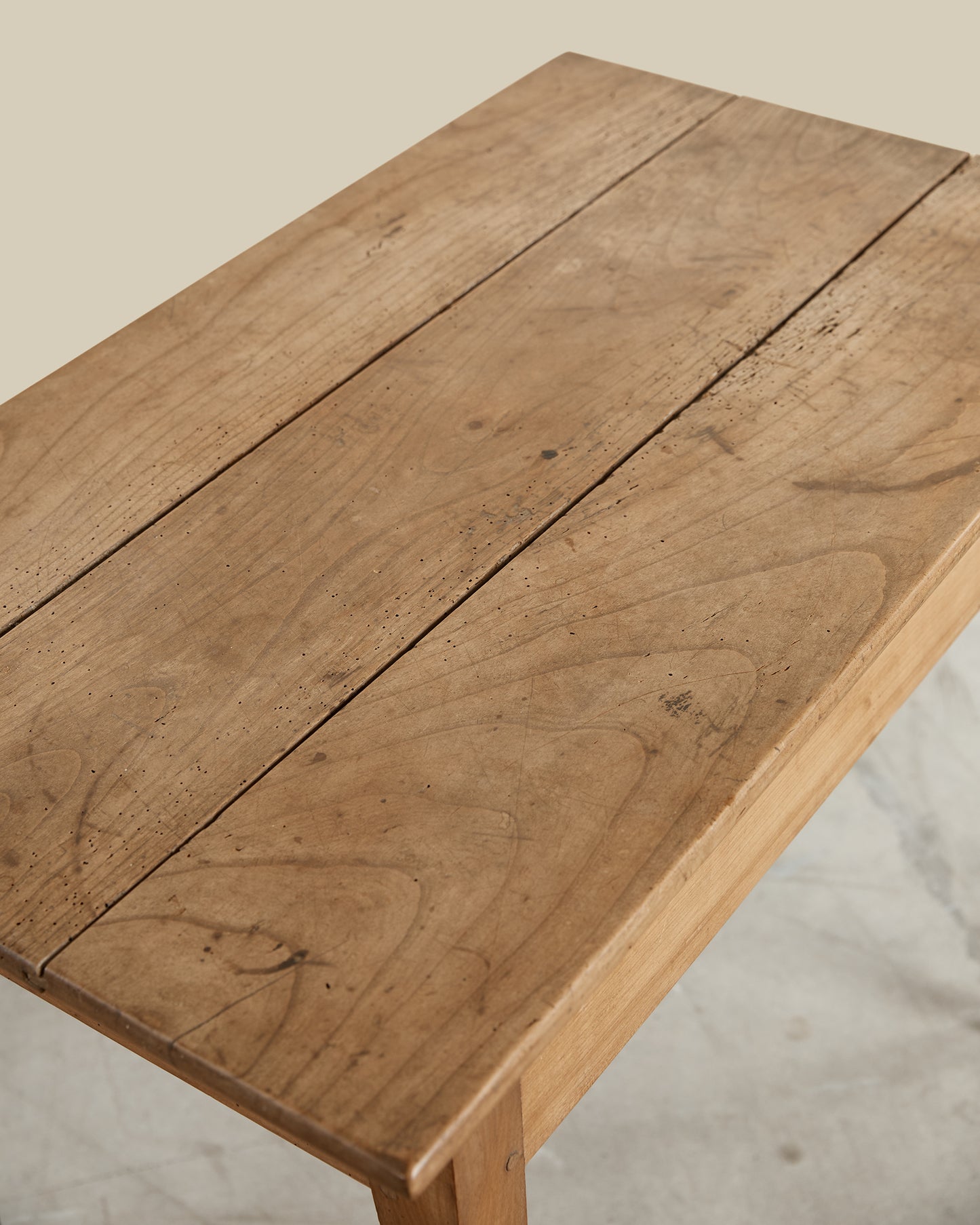 Antique pine end table