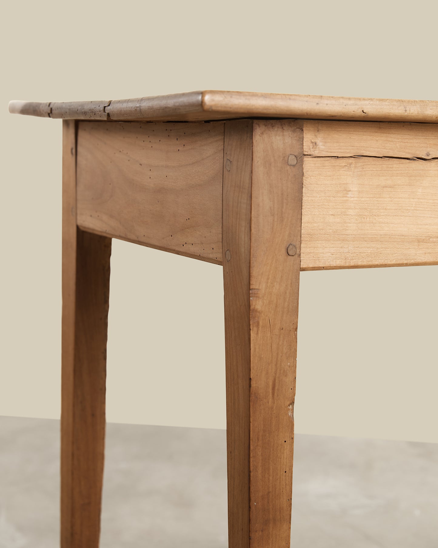 Antique pine end table