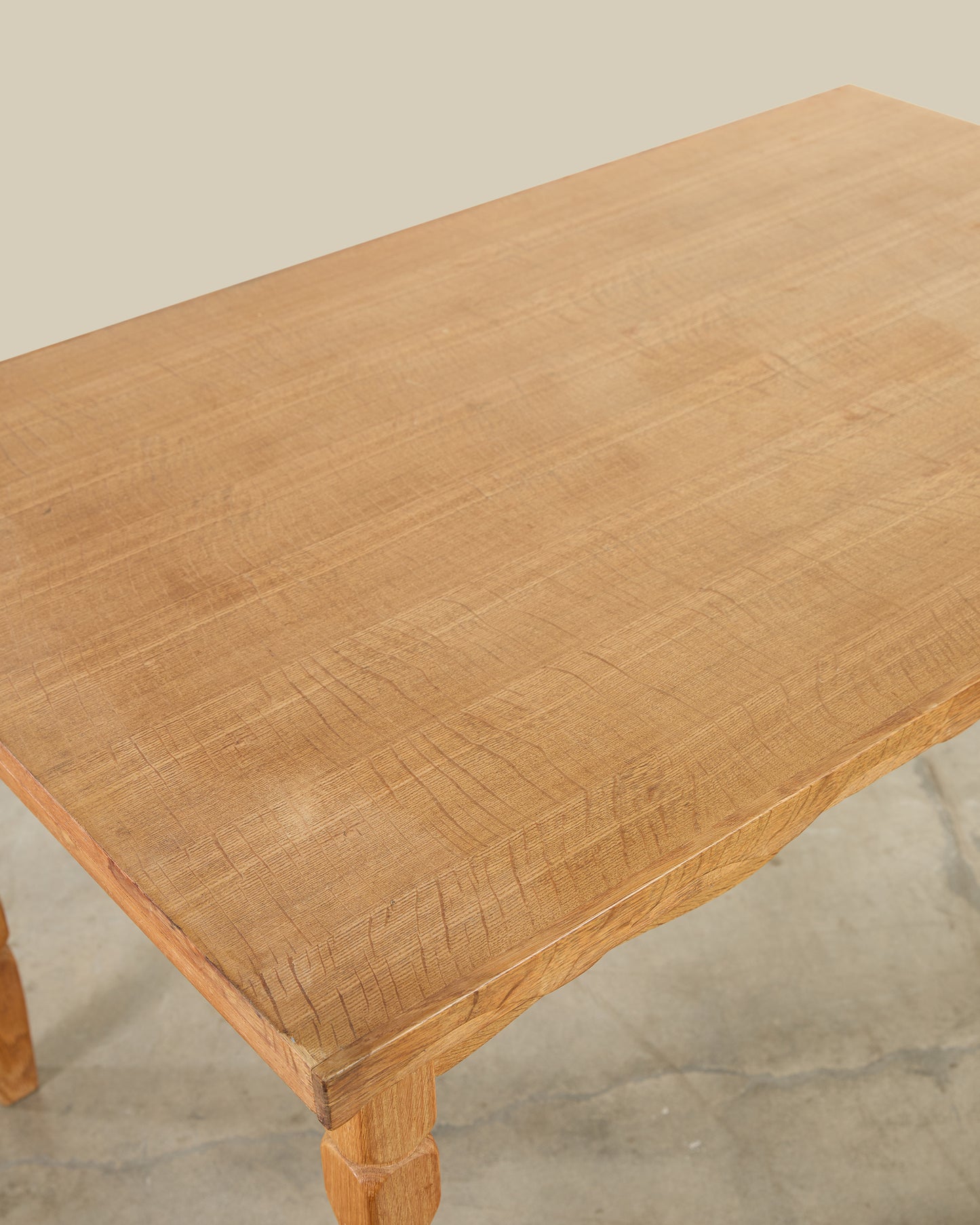 Danish oak dining table w/ extensions