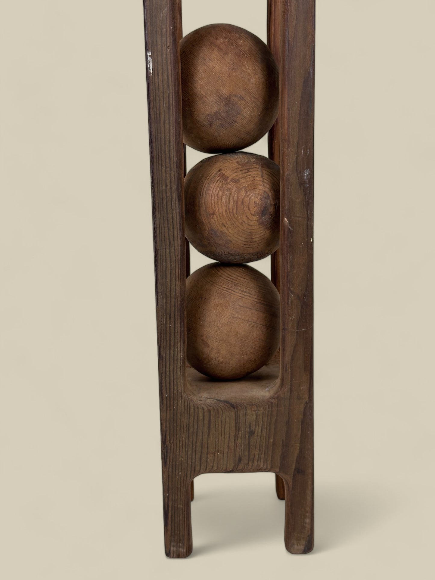 Wooden ball scuplture