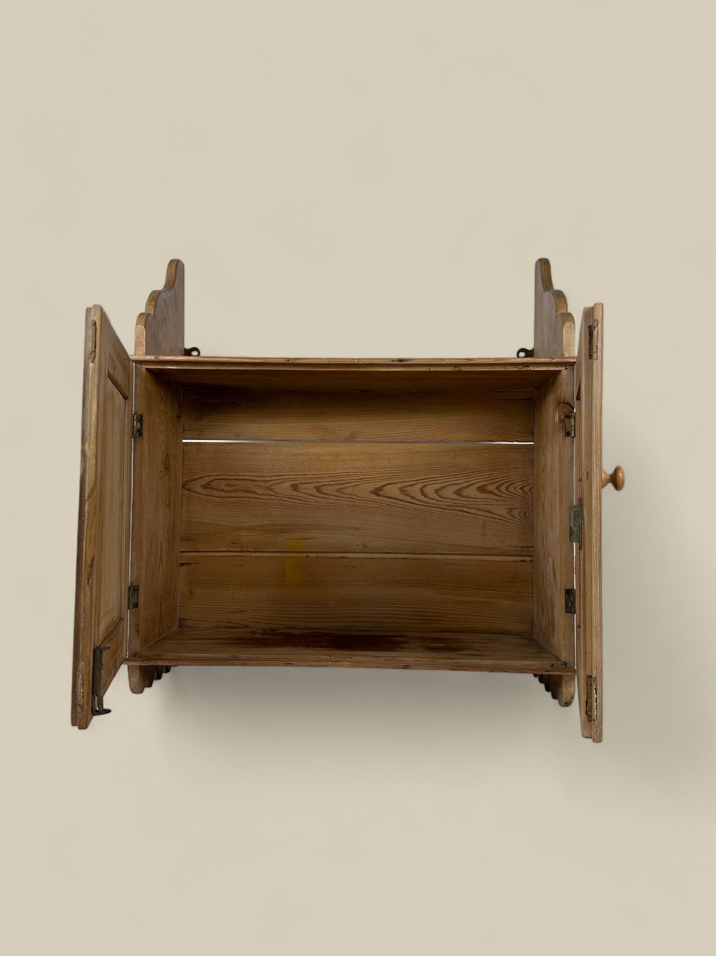 Antique pine wall shelf