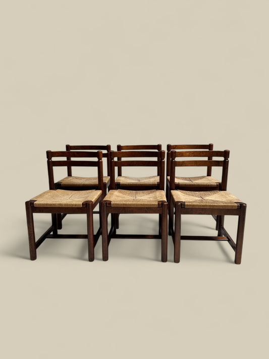 Set of 6 Asserbo by Borge Morgensen dining chairs