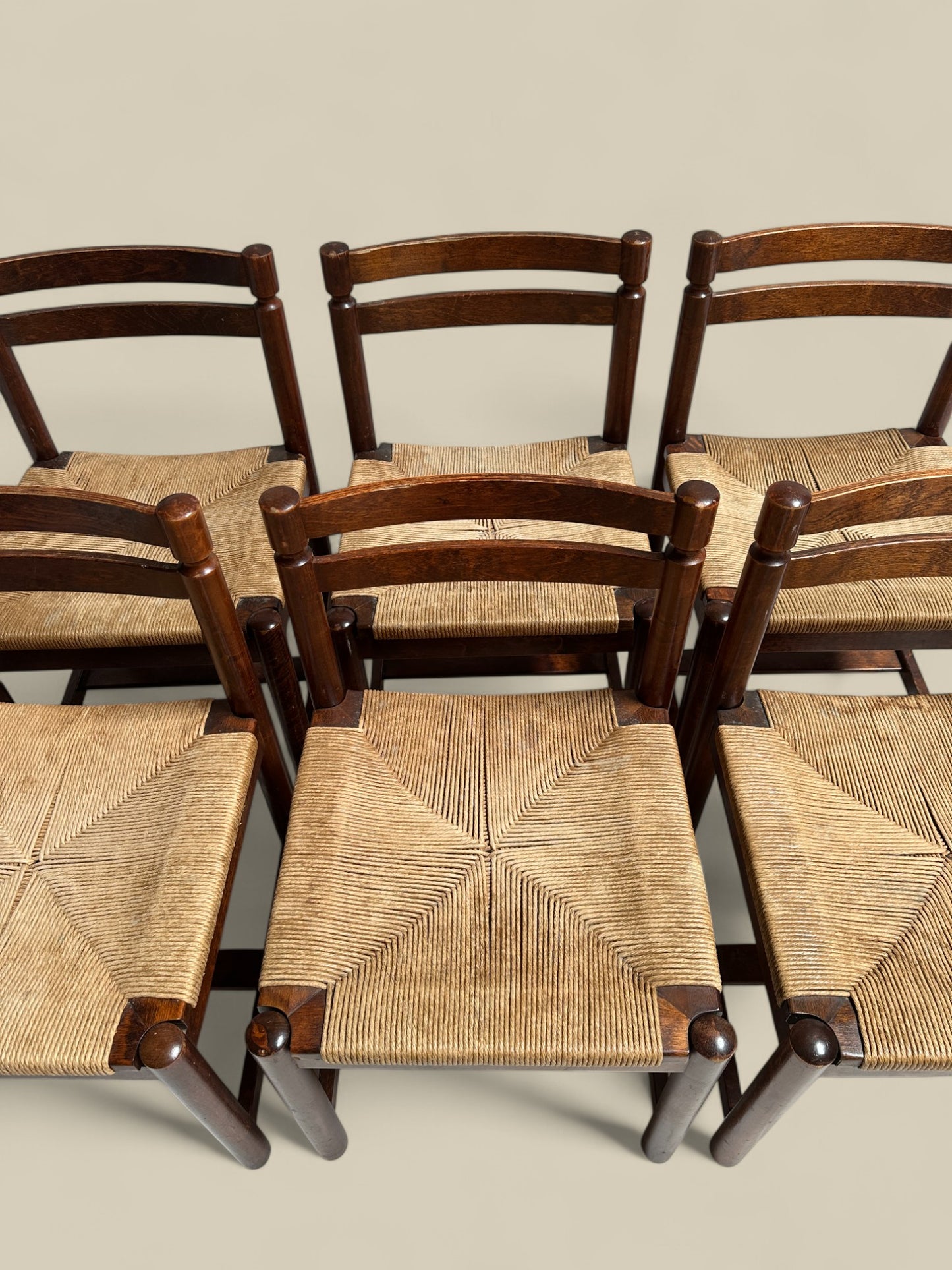 Set of 6 Asserbo by Borge Morgensen dining chairs