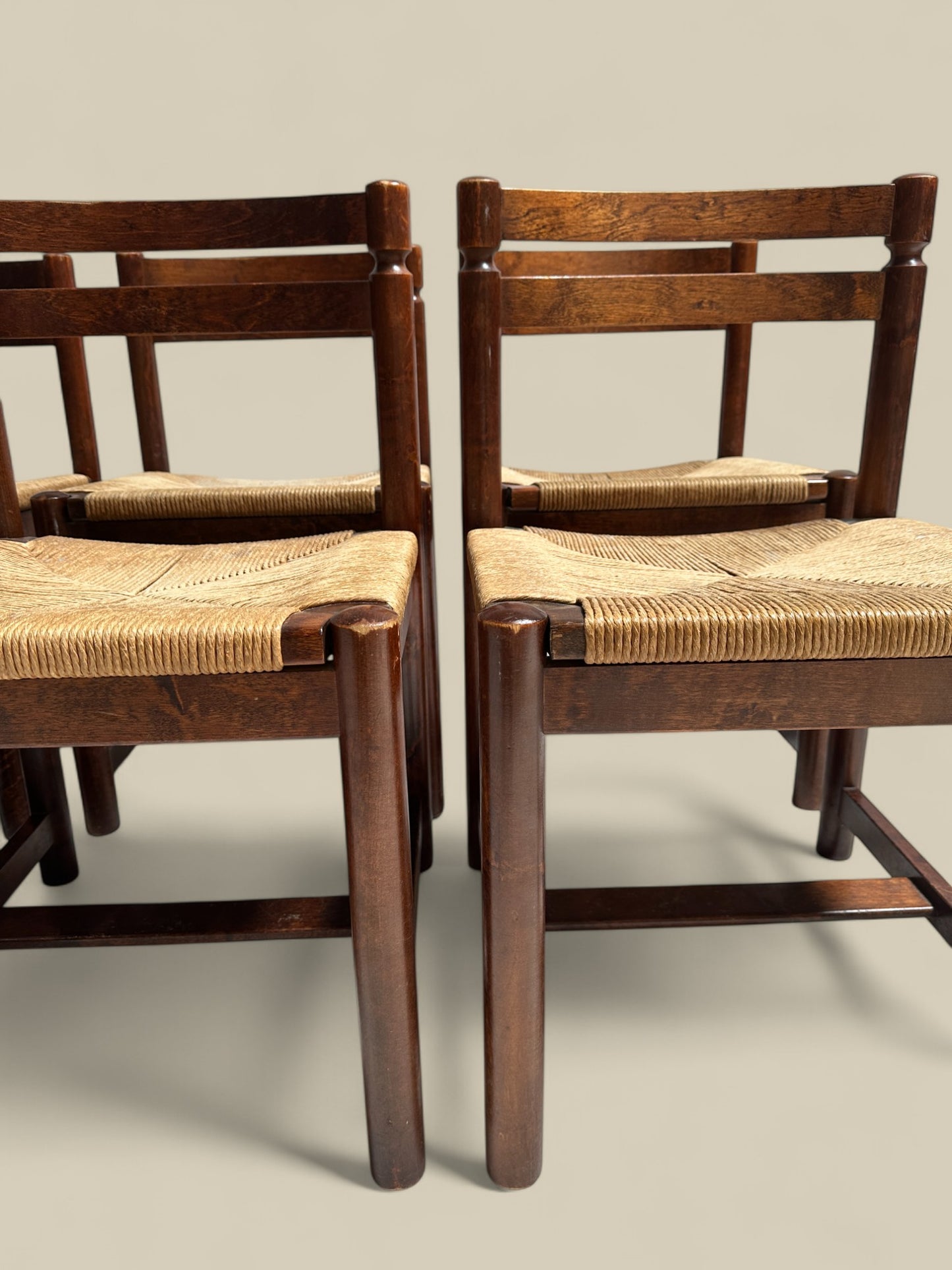 Set of 6 Asserbo by Borge Morgensen dining chairs
