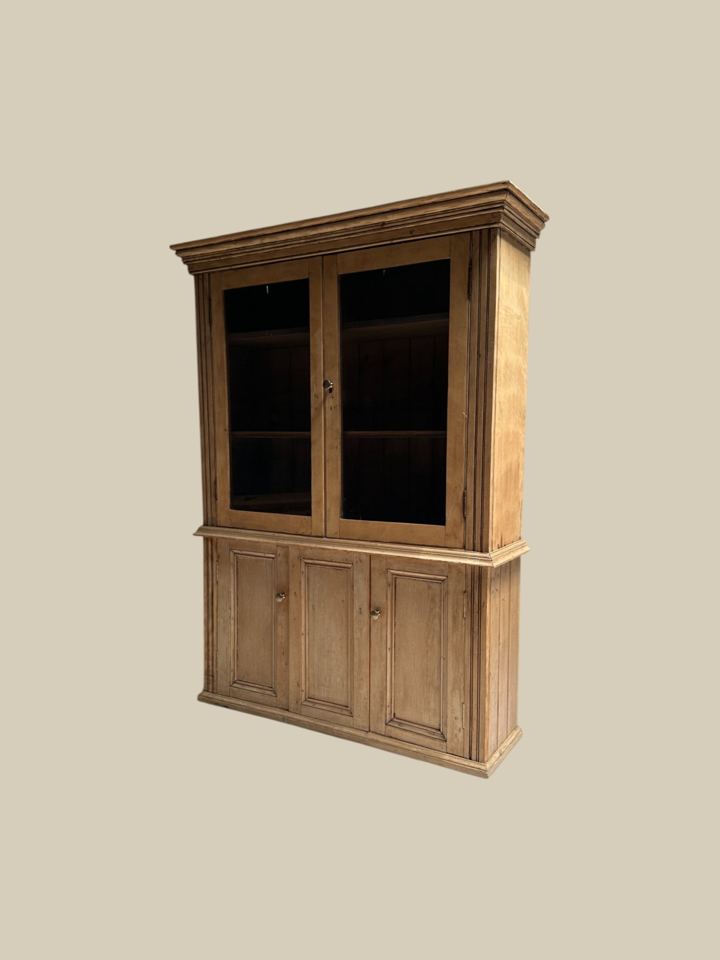 English glass cupboard