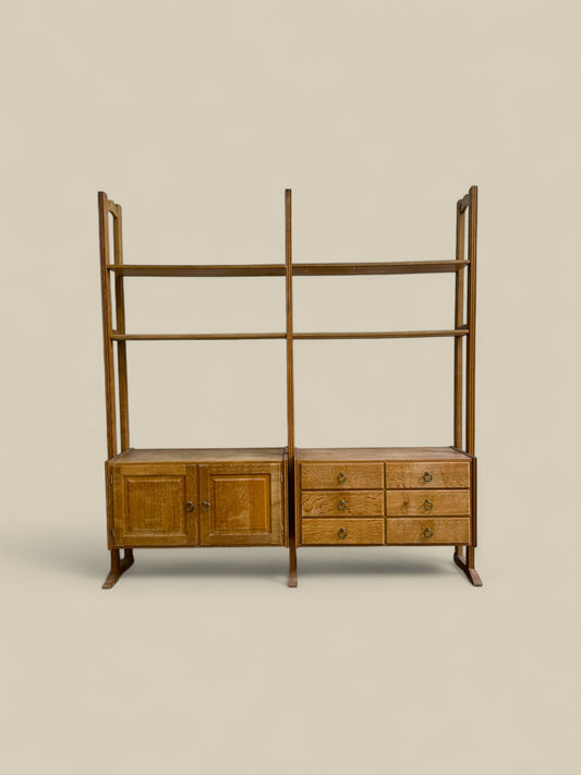 Henning Kjaernulf oak modular wall unit