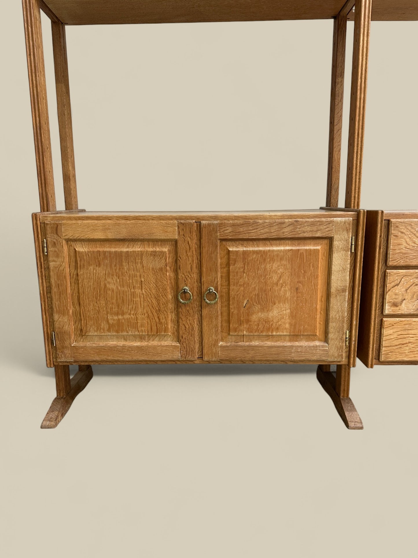 Henning Kjaernulf oak modular wall unit