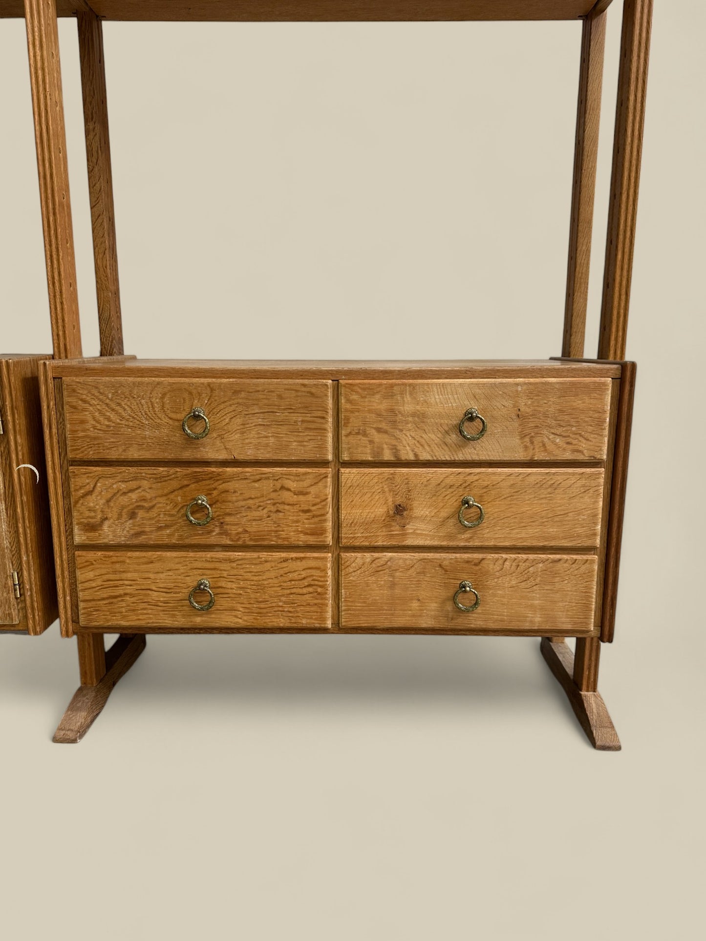 Henning Kjaernulf oak modular wall unit