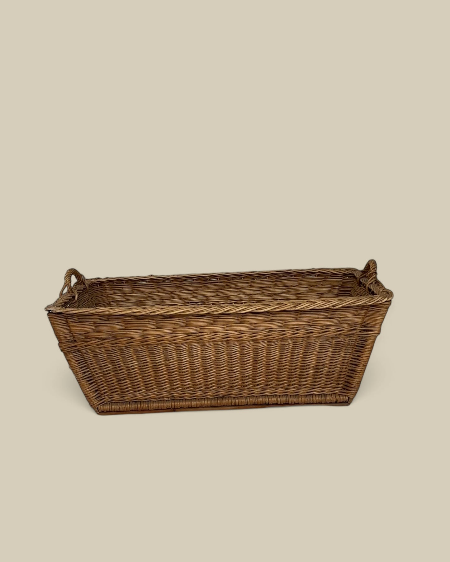 Large French woven basket