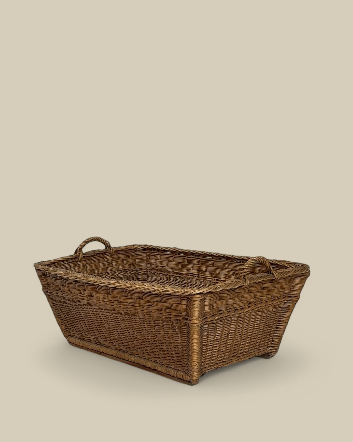Large French woven basket